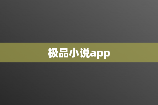 极品小说app