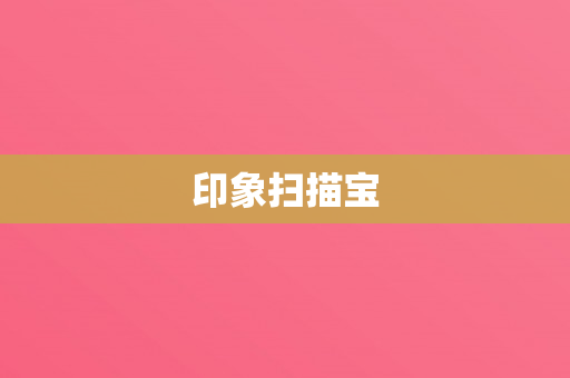 印象扫描宝