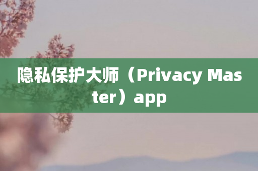 隐私保护大师（Privacy Master）app