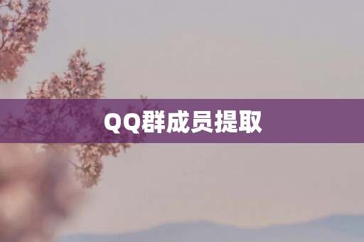 QQ群成员提取