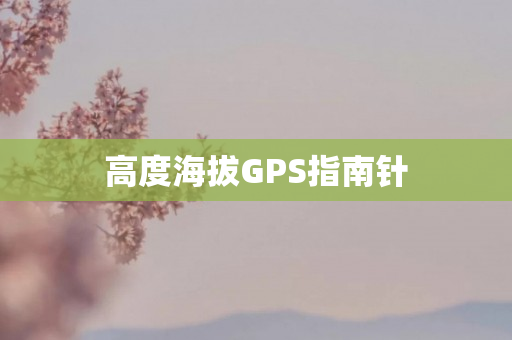 高度海拔GPS指南针