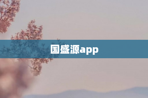 国盛源app