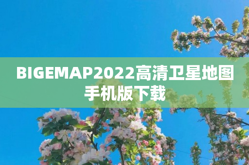 BIGEMAP2022高清卫星地图手机版下载