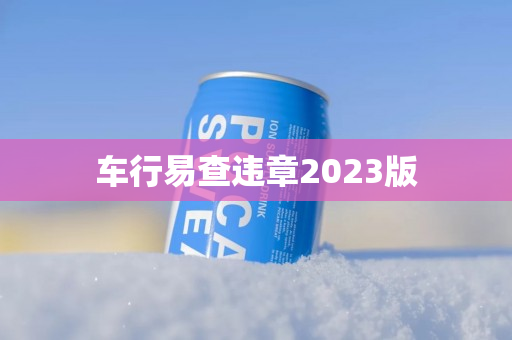 车行易查违章2023版