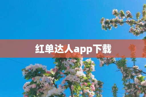 红单达人app下载