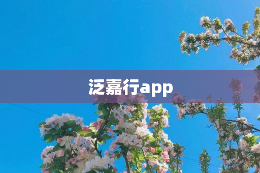 泛嘉行app