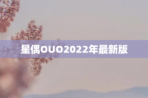 星偶OUO2022年最新版