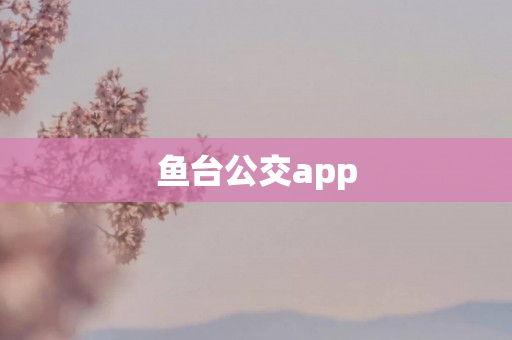 鱼台公交app