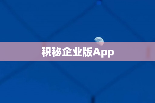 积秘企业版App