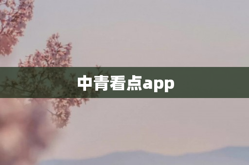 中青看点app