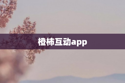 橙柿互动app