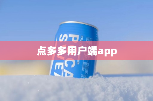 点多多用户端app