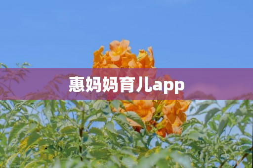 惠妈妈育儿app