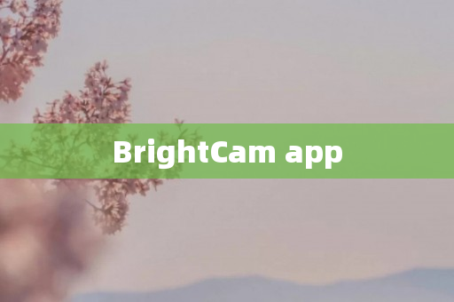 BrightCam app