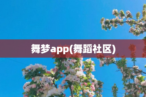 舞梦app(舞蹈社区)