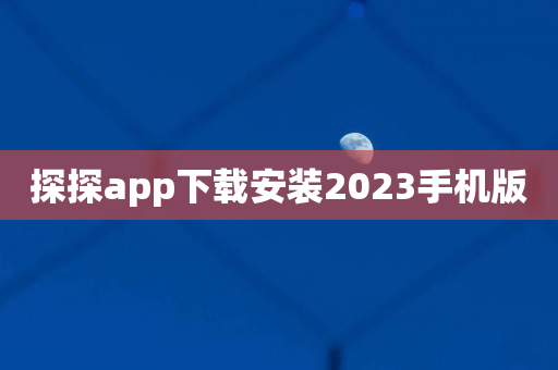 探探app下载安装2023手机版