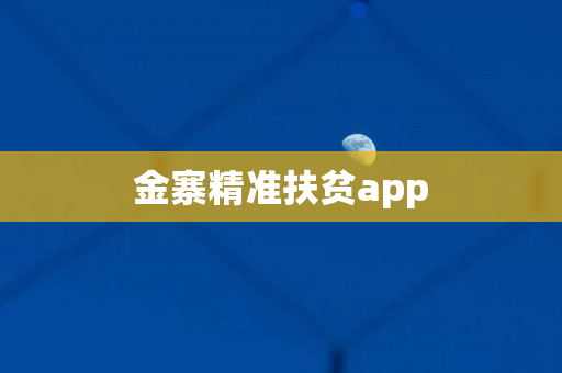 金寨精准扶贫app