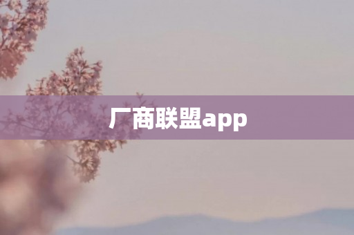 厂商联盟app