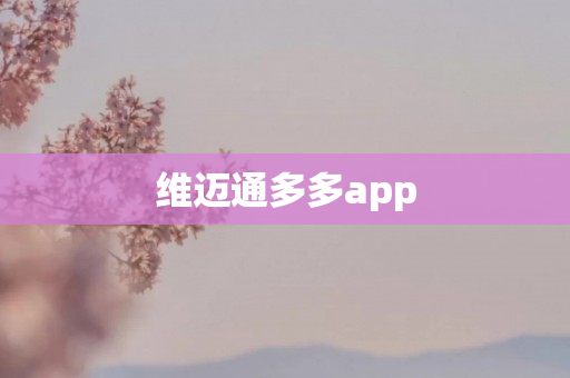 维迈通多多app