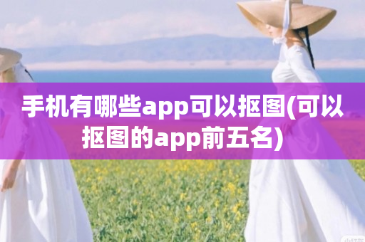 手机有哪些app可以抠图(可以抠图的app前五名)