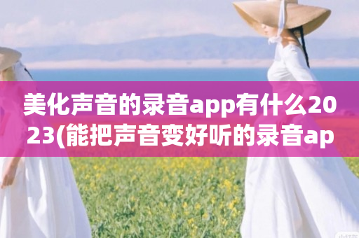 美化声音的录音app有什么2023(能把声音变好听的录音app有哪些)