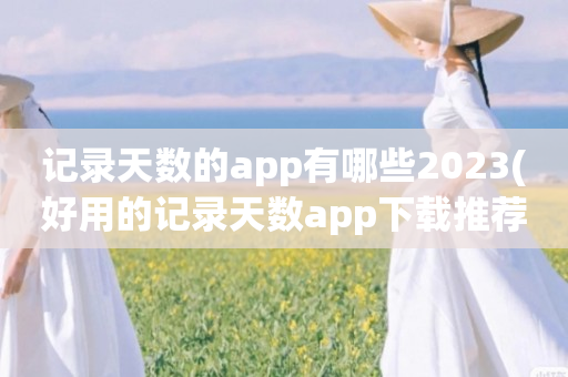 记录天数的app有哪些2023(好用的记录天数app下载推荐)