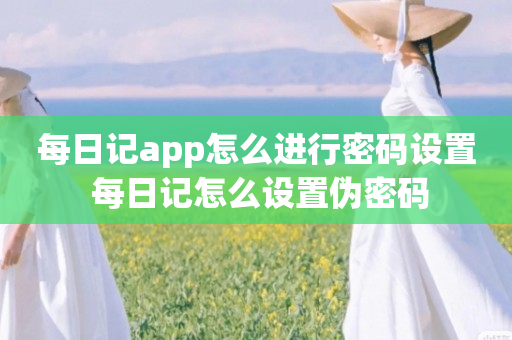 每日记app怎么进行密码设置 每日记怎么设置伪密码