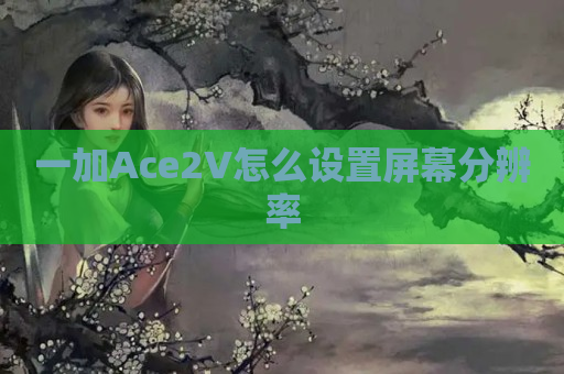 一加Ace2V怎么设置屏幕分辨率