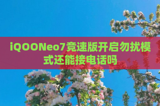 iQOONeo7竞速版开启勿扰模式还能接电话吗