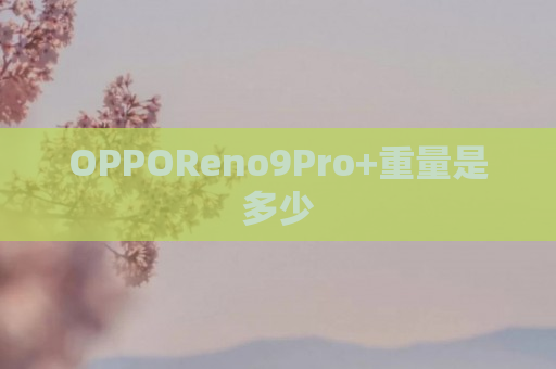 OPPOReno9Pro+重量是多少