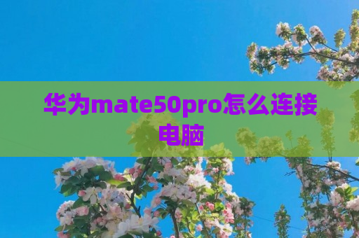 华为mate50pro怎么连接电脑