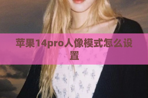 苹果14pro人像模式怎么设置