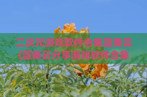 二次元游戏软件合集蓝奏云(蓝奏云分享游戏软件合集)